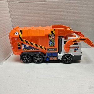 Dickie Toys Car Big Truck ECO Recycle Orange  White Interactive Sound Moves